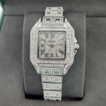 ساعت زنانه کارتیر CARTIER ضدآب نگین دار رنگ ثابت - Image 2