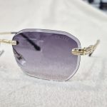عینک آفتابی سلین CELINE استاندارد UV فریم لس یونیسکس مشکی سایه دار - Image 2