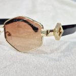 عینک آفتابی فندی FENDI استاندارد UV400 یونیسکس چند ضلعی لنز قهوه ای - Image 2