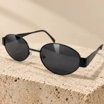 عینک آفتابی سلین CELINE استاندارد UV یونیسکس قاب ودسته مشکی